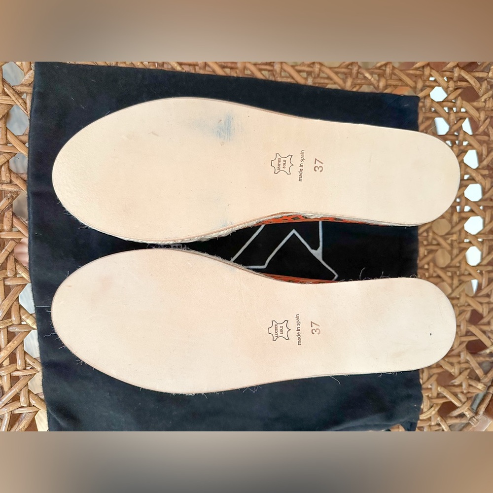 NWT $450 Cobra Society Handwoven Wool & Leather Espadrilles – Size 37 - Picture 6 of 7